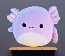 Squishmallows MONICA The AXOLOTL 7-8" Plush, Soft Purple Lilac White Belly, RARE