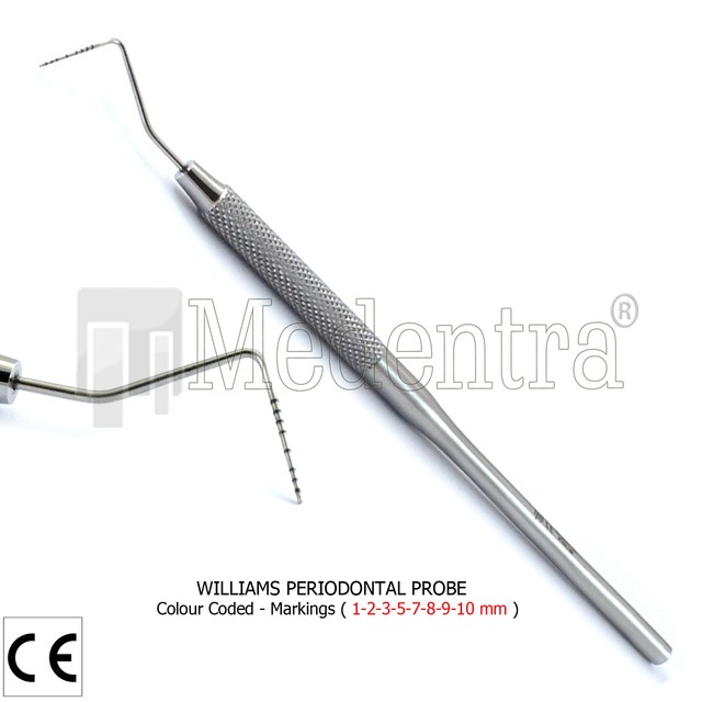 Williams Probe Novatech Periodontal Perio Examination Pocket Depth BPE