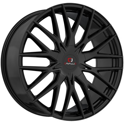 Cavallo CLV-45 22x9.5 5x115/5x120 +15mm Gloss Black Wheel Rim 22'' Inch