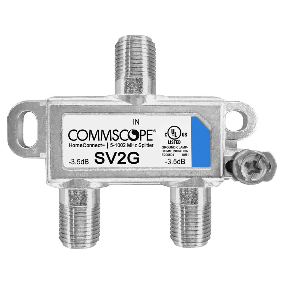 2-Way Digital Coaxial Splitter SV-2G, 5-1002 Mhz (5 Pack) - Image 2 of 4