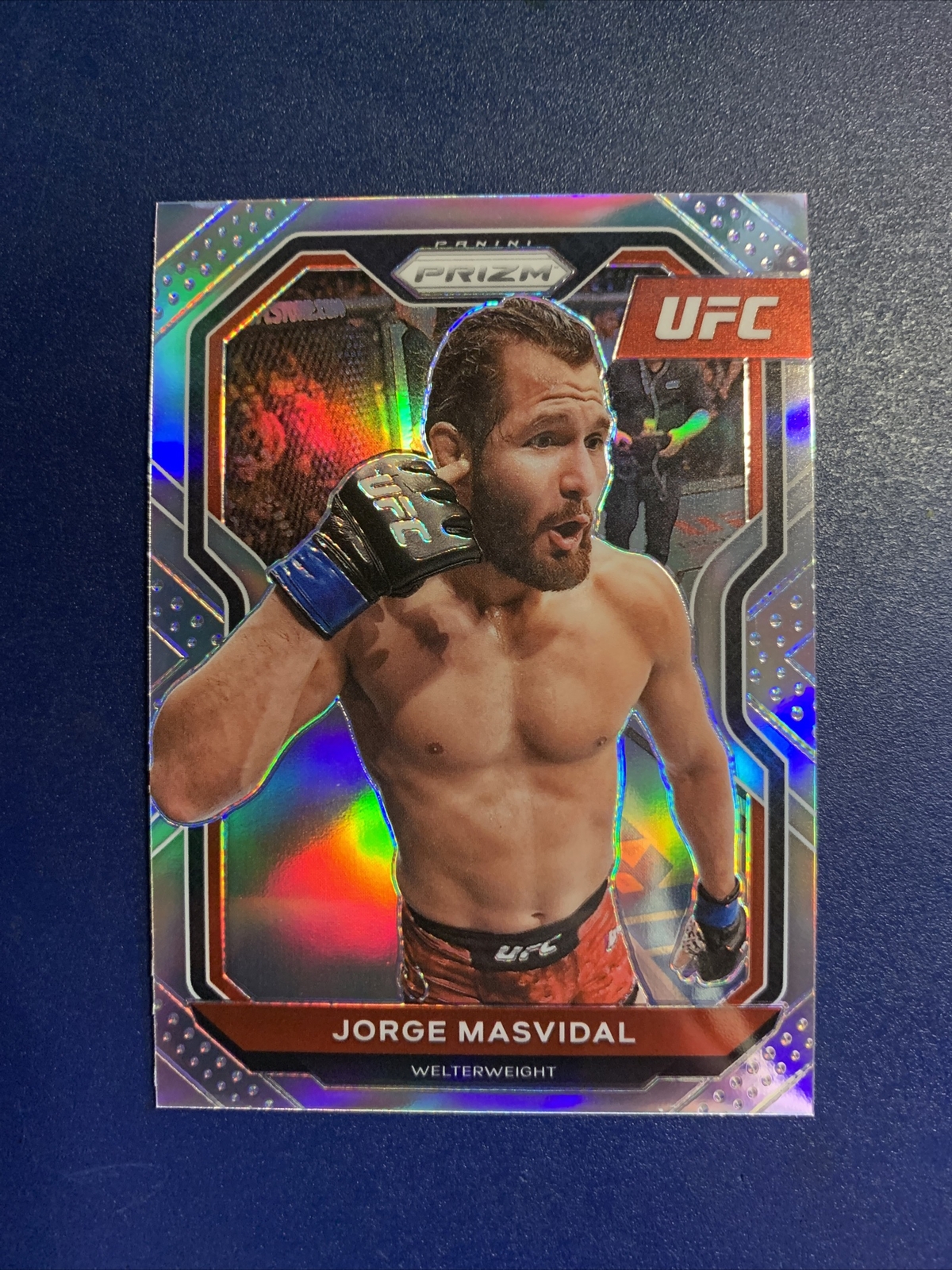 2021 Panini Prizm UFC Jorge Masvidal Silver Prizm #25 MMA 1st Year Prizm
