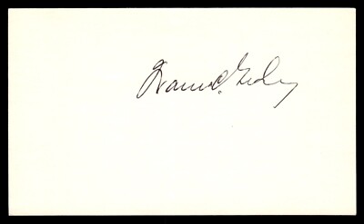 Warren Giles Baseball Signed Auto Autograph Index Card No COA *d2