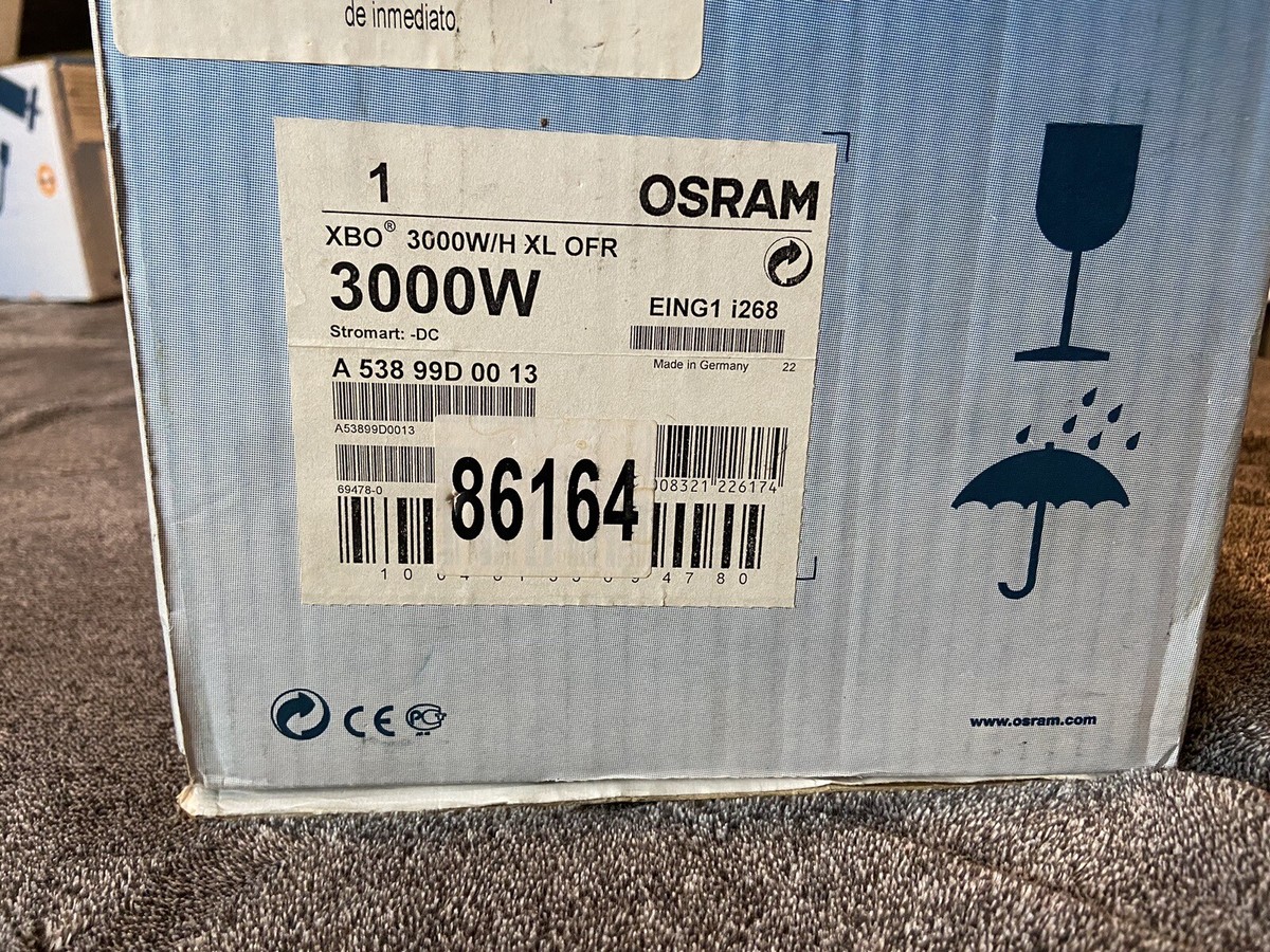 OSRAM XBO 3000W/H XL OFR 3000W Xenon Short Arc Display