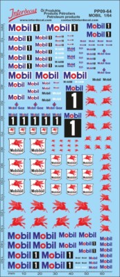 Décalcomanies (autocollants) MOBIL échelle 1/64 Pour Modélisme - Dimensions 155x65mm - Neuf