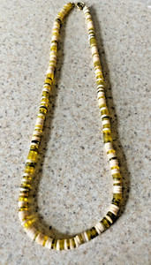 VINTAGE PUKA LIKE 16" BEADED CHOKER NECKLACE
