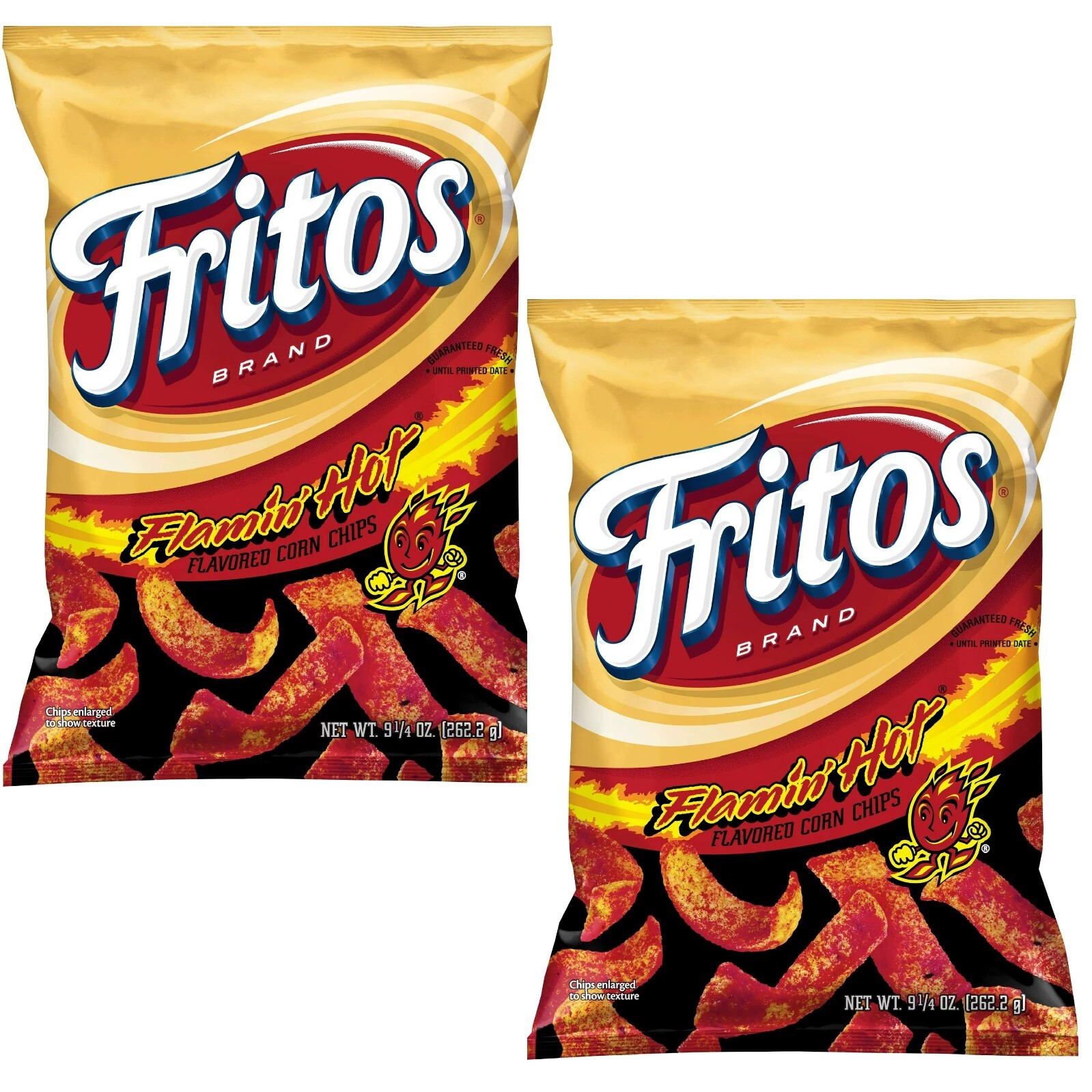 Fritos Flamin' Hot Flavored Corn Chips 9 1/4oz Bags, 2 Pack eBay