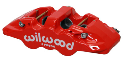 Wilwood 120-13290 Aero6 Radialer Bremssattel Links 6 Kolben Rot