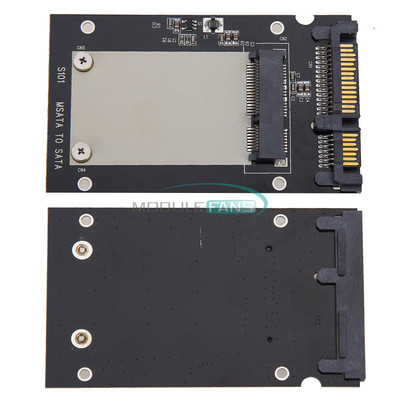 Mini Pcie PCI-E SSD mSATA to 2.5'' SATA3 Convertor mSATA-SATA Adapter Card Black-