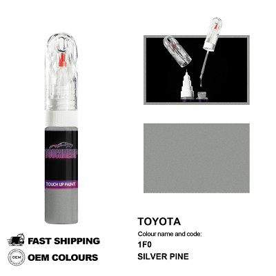 FÜR TOYOTA SILVER PINE 1F0 Touch Up Lackstift Pinsel Fix Kit Kratzer Chip Set