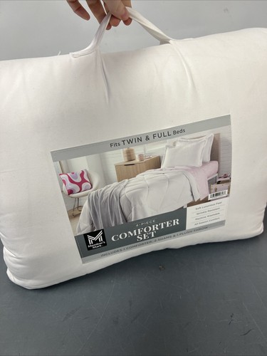 Member’s Mark Microfiber Diamond Quilted Comforter Set, 4pc, Fits Twin/Full - Afbeelding 5 van 6