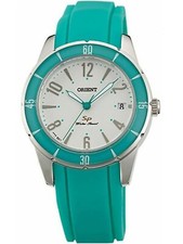 ORIENT FUNG1003W0,Ladies Quartz,Stainless Steel Case,Silicone Strap,Date,WR