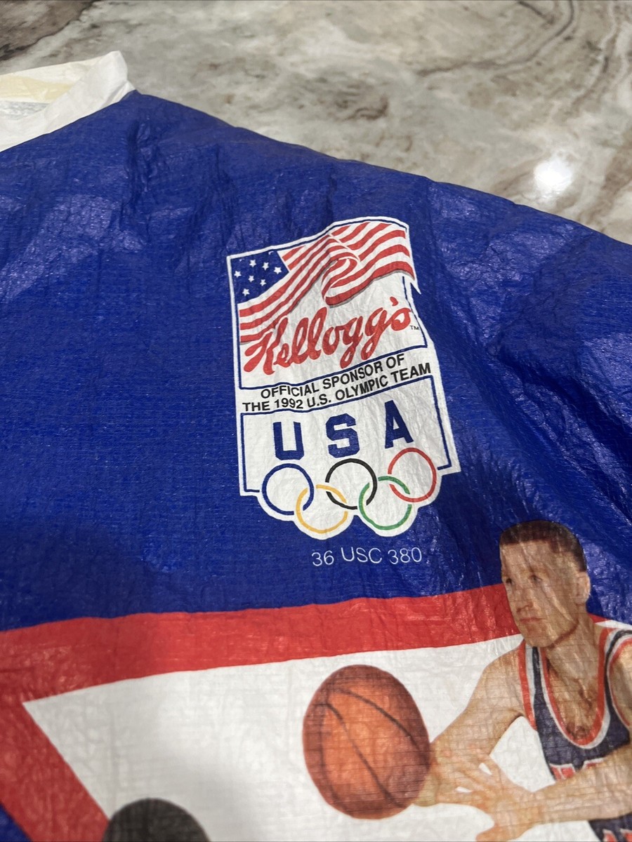 1992 USA OLYMPIC DREAM TEAM BASKETBALL JACKET TYVEK KELLOGGS NBA