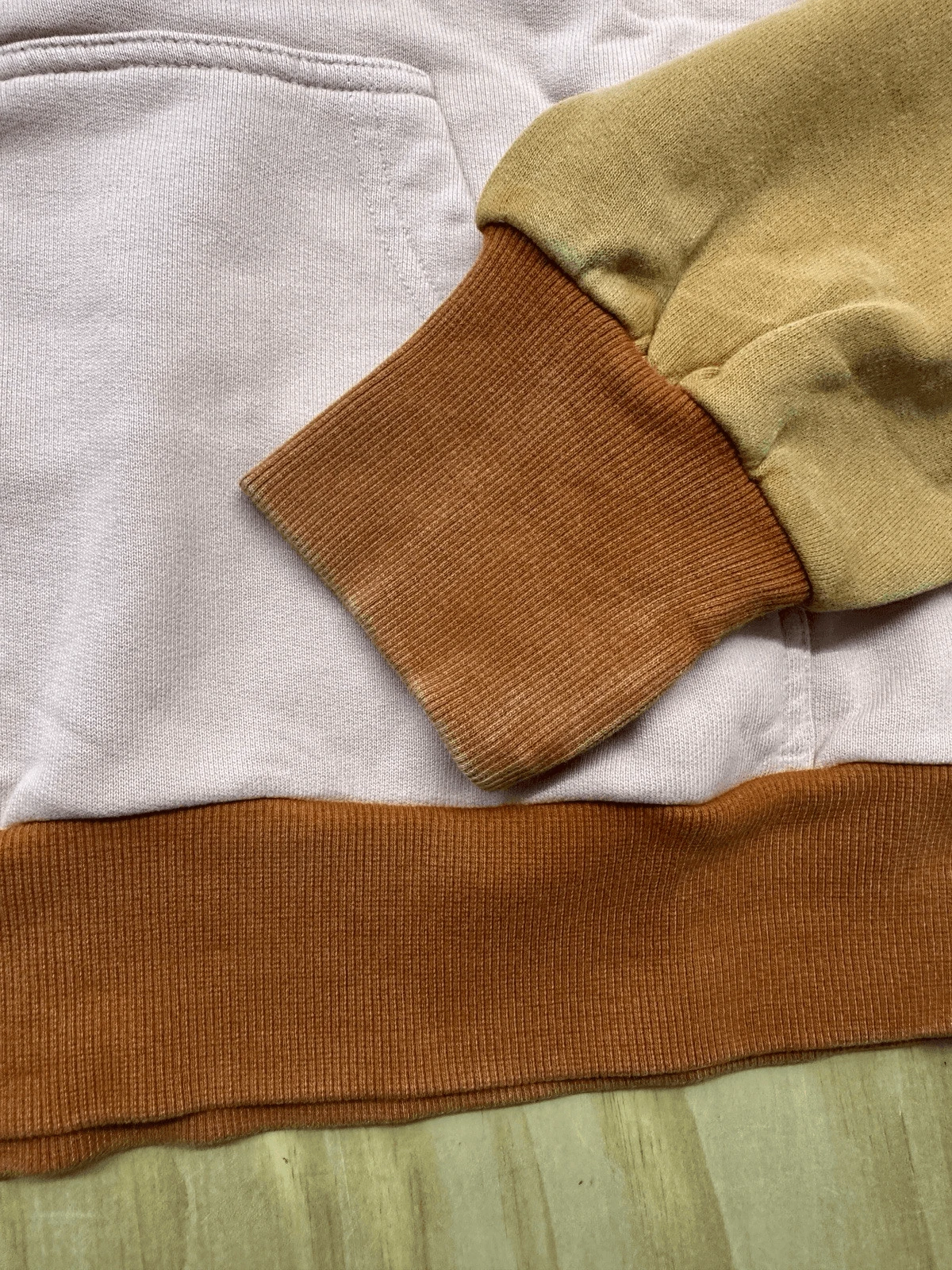 OFF WHITE Felpa con cappuccio Offline By Aerie Medium M rosa marrone avorio zip 1 4