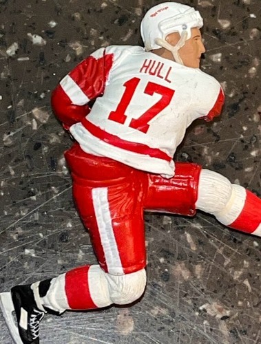 Brett Hull Detroit Red Wings Hockey NHL vtg Jersey rubber figurine READ