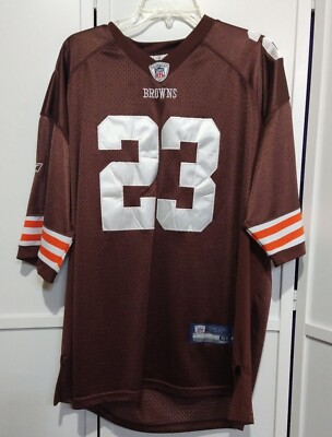 Pre Owned Joe Haden #23 Cleveland Browns Reebok NFL Equipment Jersey Size  56 🏈
