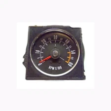 1970-72 Buick GS Dash Tach With Flat Lens - Factory Metal Housing