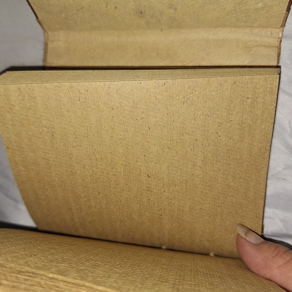 Antique Vintage Photo Scrapbook Album Old Paper Hand Bound  - Image 4 of 4