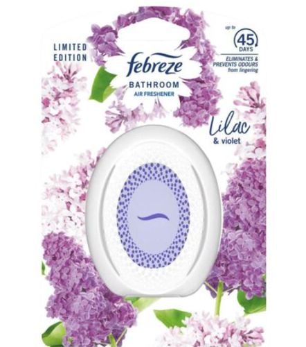 FEBREZE BATHROOM Air Freshener 2 in 1 Small Spaces 7.5ml Pod CHOOSE ...