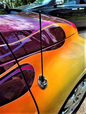 9'' Black Stainless Antenna Mast Power Radio for CHRYSLER PT CRUISER 2001-2010