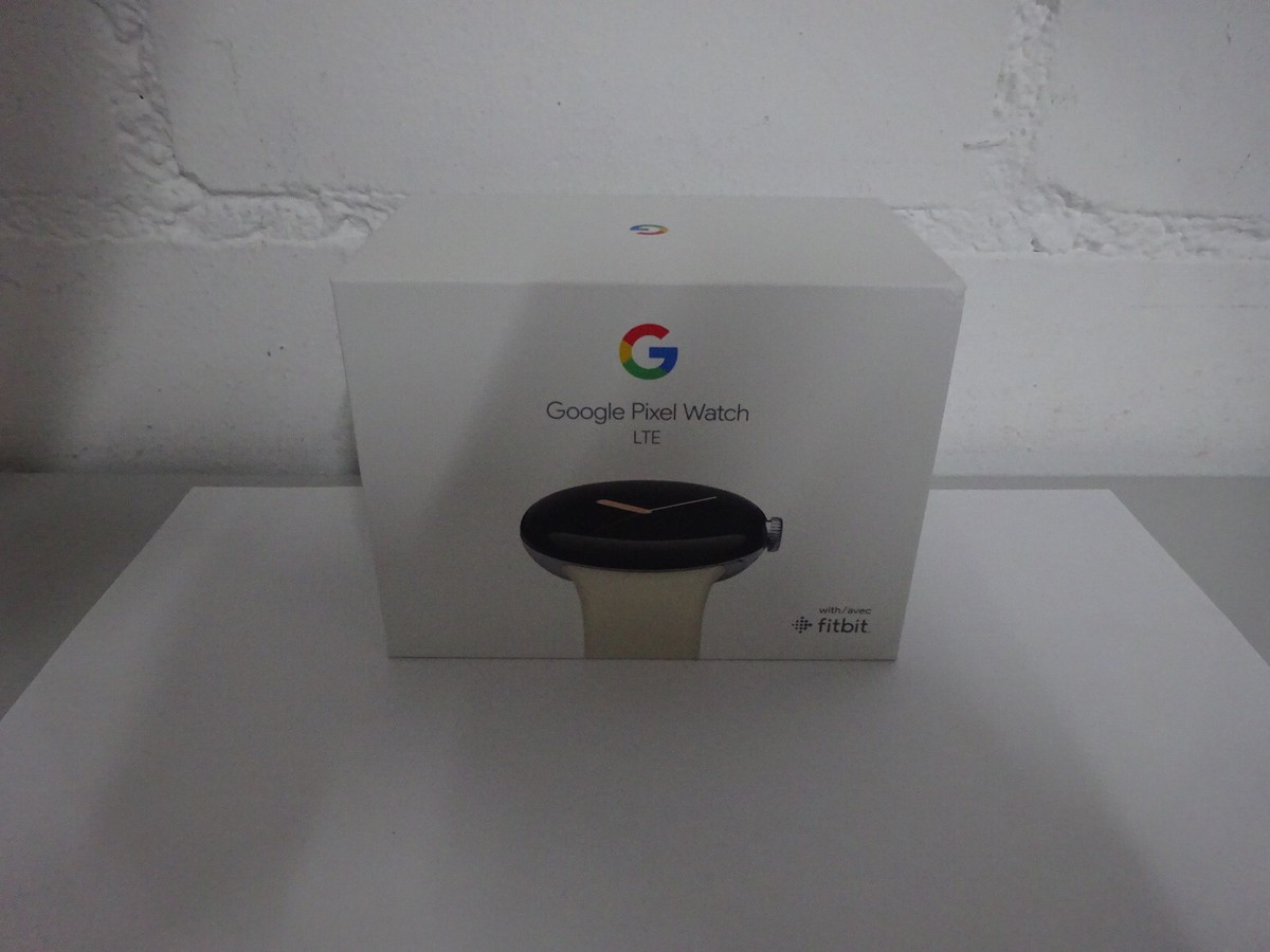 Google Pixel Watch LTE 41 mm Sport Band Chalk Weiß Polished Silver 