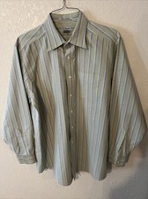 LL Bean Mens Wrinkle Resistant Long Sleeve Button Down Shirt Size 16 1/2 - 34
