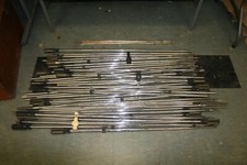 Lot of 48 Solid Steel Foosball Rods Various Sizes