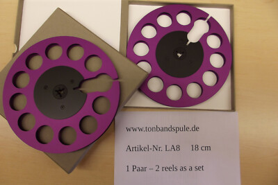Tonbandspule 180 mm  1 Paar - Sony Akai Grundig Teac Revox Studer - Artikel LA8