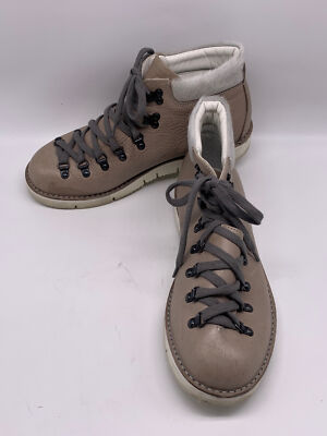 Francap Womens Leather Gray Lace Up Ankle Boots sz 41 us 11