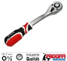 Umschalt Knarre Ratschen Schlüssel 1/2" Industrie Ratsche 72-Z Feinzahn YT-0732