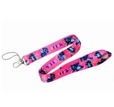 10pcs Popular cartoon stitch Lanyard For Bus subway ID Card KeyChain Holder gif