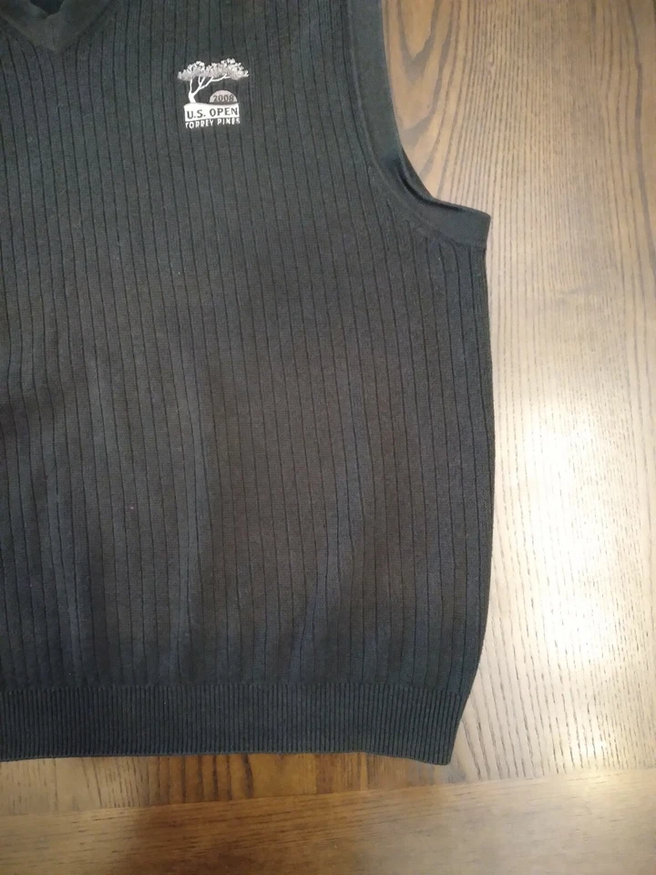 Cutter & Buck Mens Vest V Neck Size Large Black - Image 3 of 4