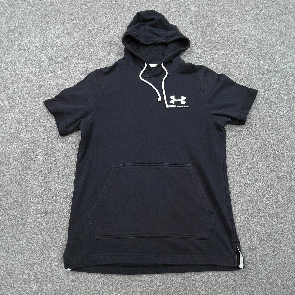 Under Armor Hoodie Women Small Black White Sweatshirt Sweater