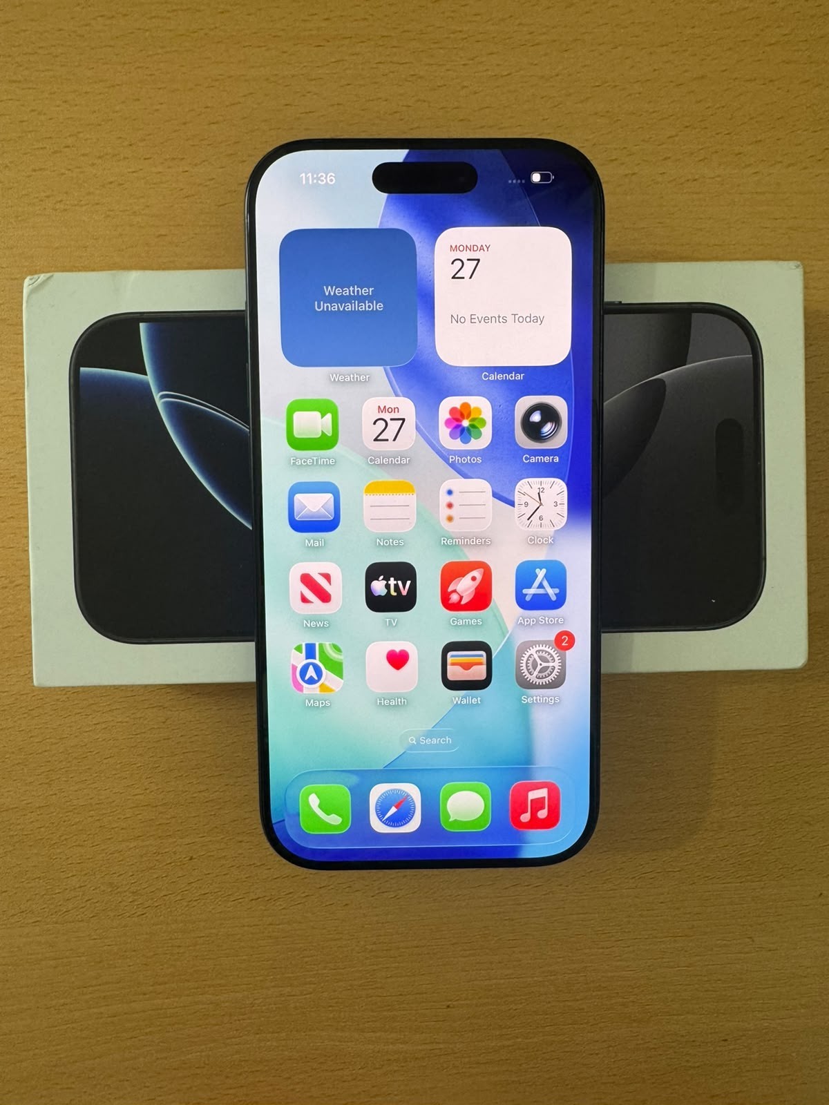 Apple iPhone 16 Pro 256GB, Black Titanium, Unlocked, Boxed