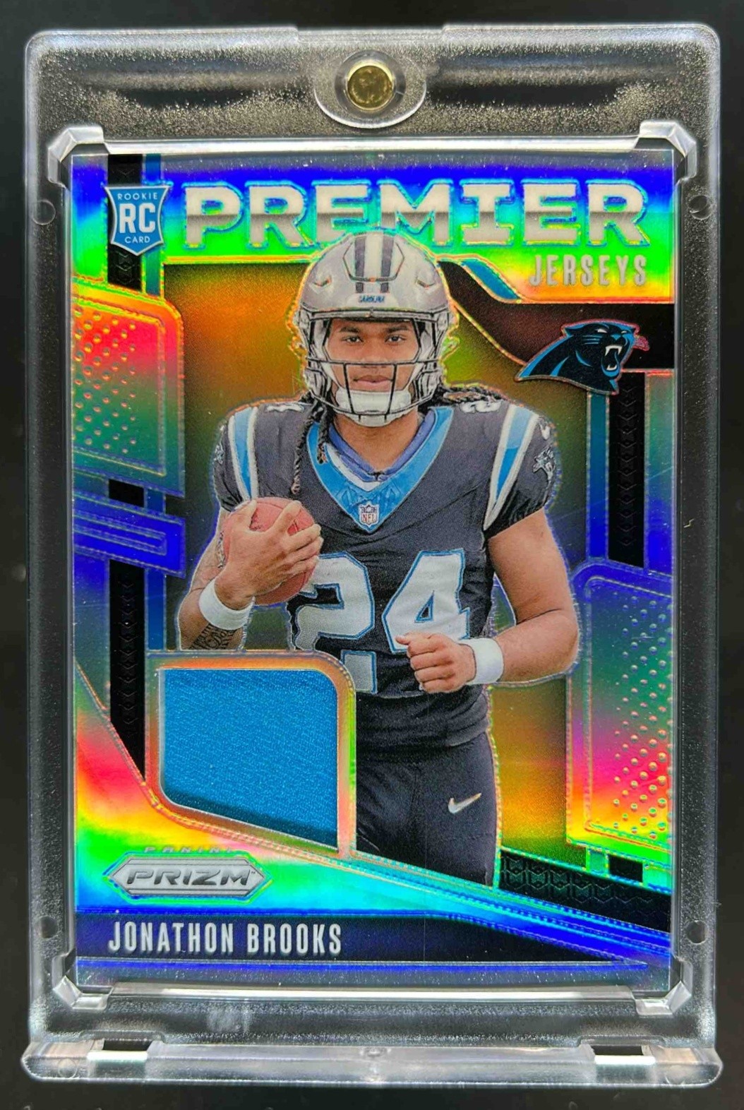 2024 Prizm Jonathon Brooks Premier Jerseys RC Silver #PJ-JBS Panthers