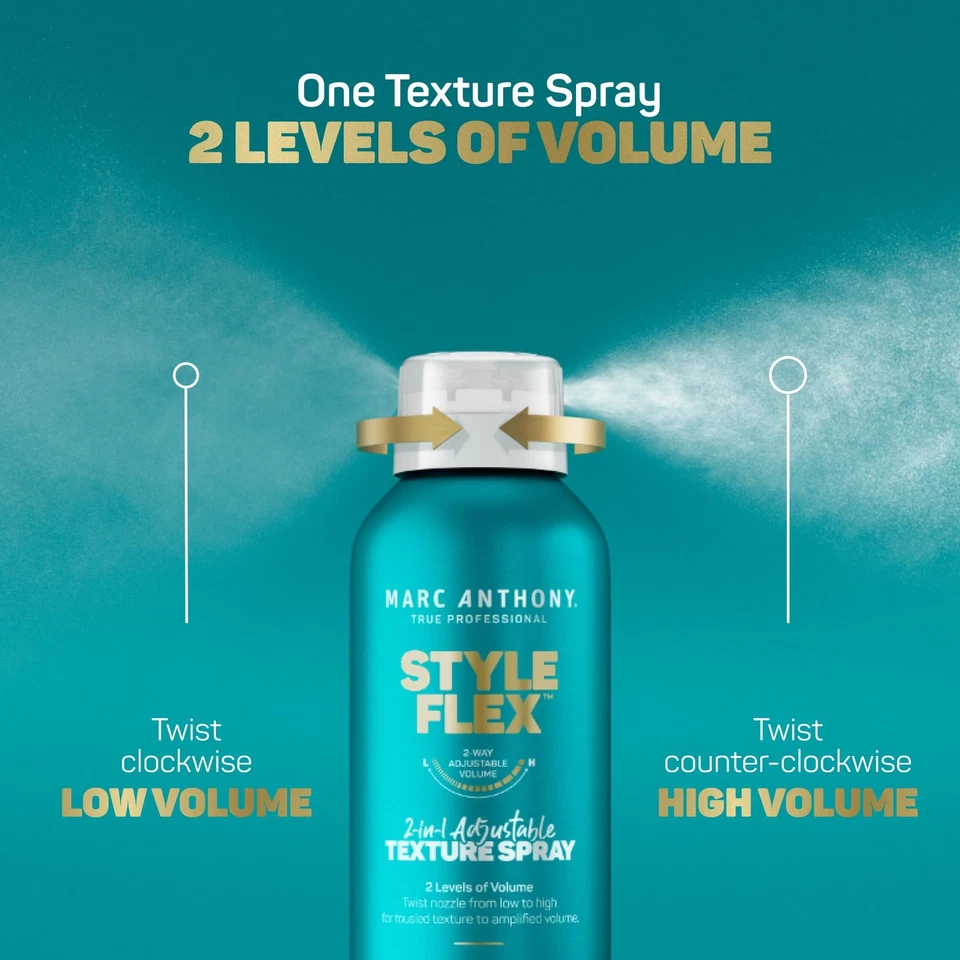 Spray para cabello con textura para mujeres y hombres 2 en 1 sujeción flexible 7 oz Foto 2 de 4