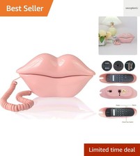 Landline Phones for Home, Corded Lip Phone, Retro Desktop Home Phone, Analog ...