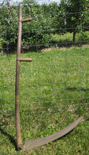 buena guadaña con Back-Saver Snath y hoja de hierba ligera austriaca