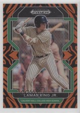 2022 Panini Prizm Draft Picks Tiger Stripes 31/99 Lamar King Jr #PDP120 2v5