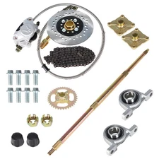 1"x 32" Go Kart ATV Rear Live Axle Kit Brake Assembly For Drift Trike Go Kart