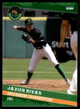 2025 Javier Rivas MiLB Minor League Rookie Greensboro Grasshoppers