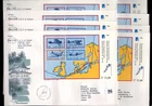 // FINLAND 1988 - 8 FDC - TRANSPORT - AVIATION - PLANES - MAPS