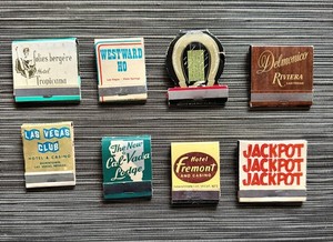 12x Front Strike Casino Las Vegas Nevada Matches/Matchbook Lot Gaming 1960's