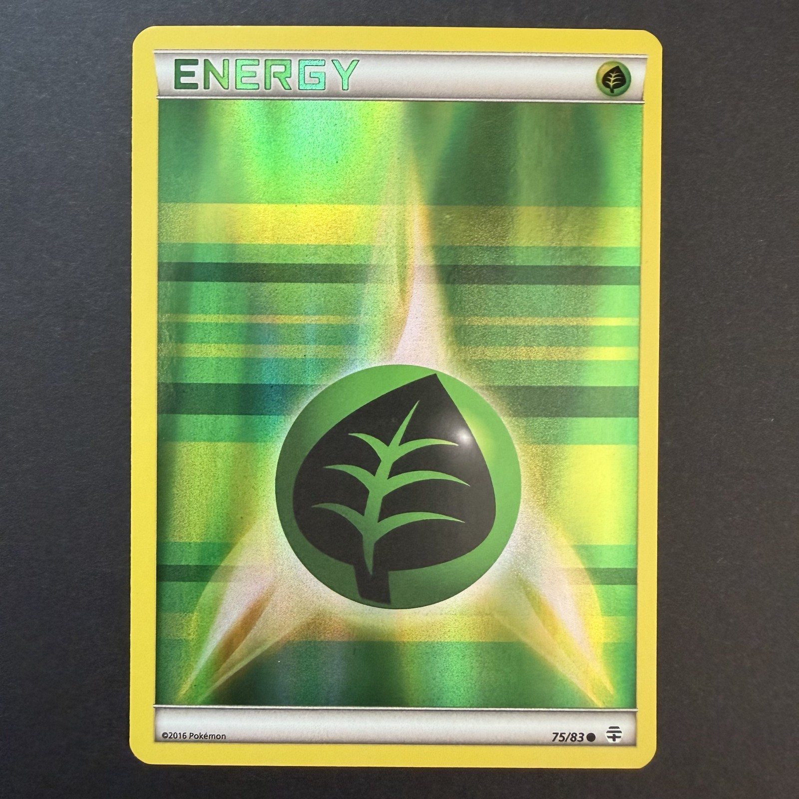Pokemon TCG Grass Energy 75/83 Generations Common Holo