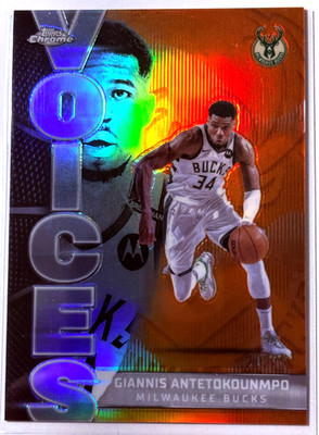 Giannis Antetokounmpo 2025-26 Topps Chrome Voices Orange Refractors #VS2 20/25