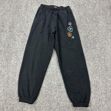 Playboy By PacSun Sweatpants Womens Small Black Heart Graphic Fleece Jogger