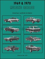 1969-1970 Pontiac Chrom Zierleiste Katalog Bonneville Catalina Grand Prix