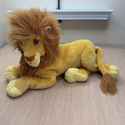Vintage Disney Mattel ArcoToys Large Lion King Mufasa Simba Plush Stuffed Animal