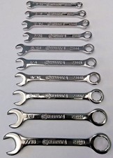 Kobalt 23441 - 23449 9 Piece Midget Combination Wrench Set 316 - 716 Usa