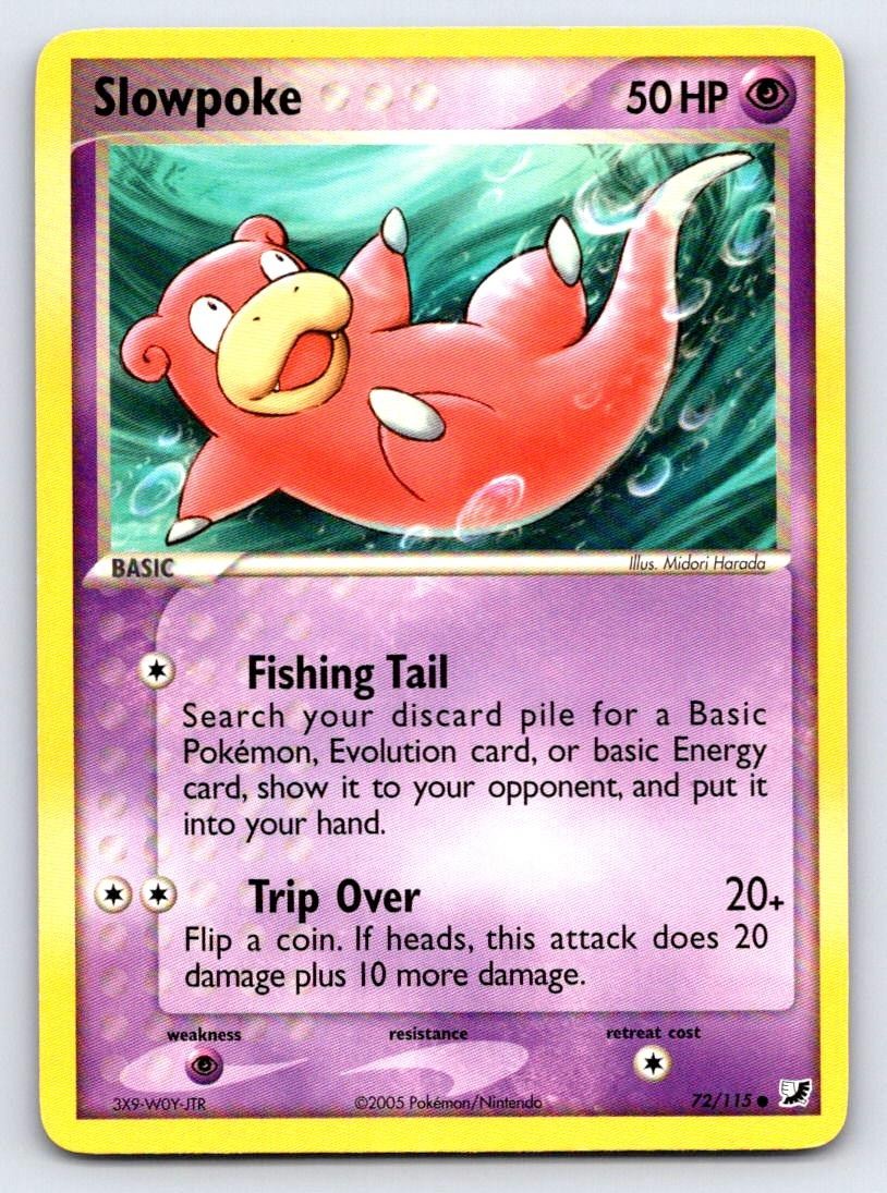 Slowpoke 72/115 Common Unseen Forces Pokemon Lightly Played