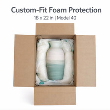 18x22 Expandable Foam Bags Model 40 Fits 12x12x12 Box Quick Room Temp Cushion